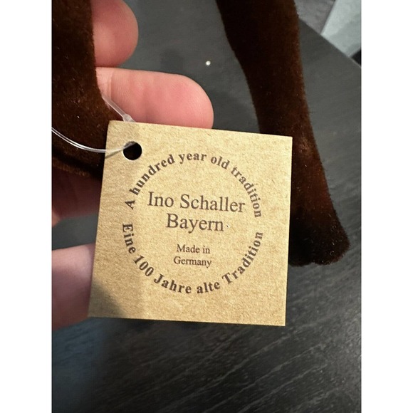 INO SCHALLER "BROWN HOLIDAY 9" DEER w/ FAUX FUR & BELL" * NEW * - Picture 4 of 5